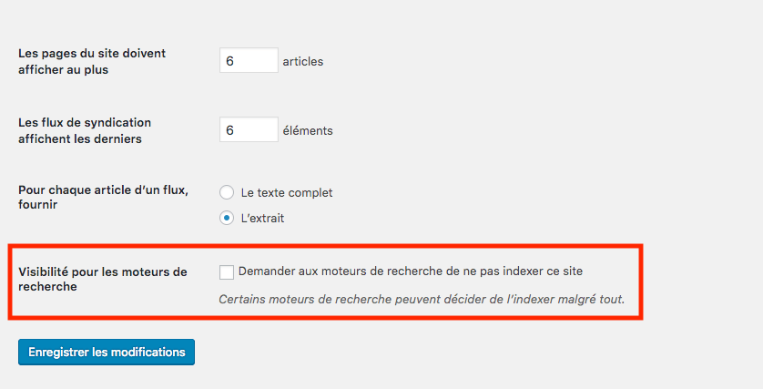 Demander à Google de ne pas indexer un site WordPress de développement pour éviter le duplicate content