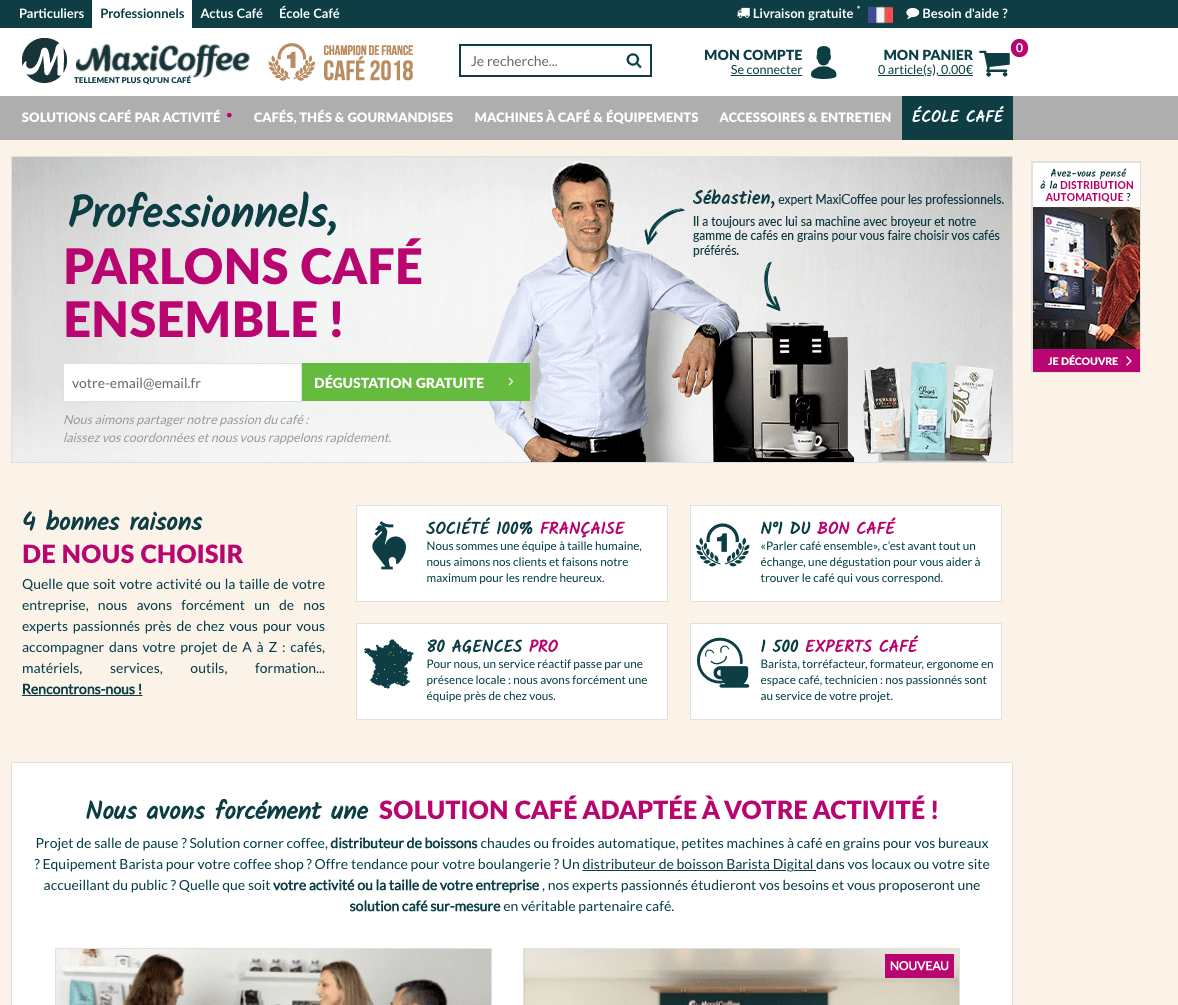 exemple d'un site optimisé pour l'inbound marketing