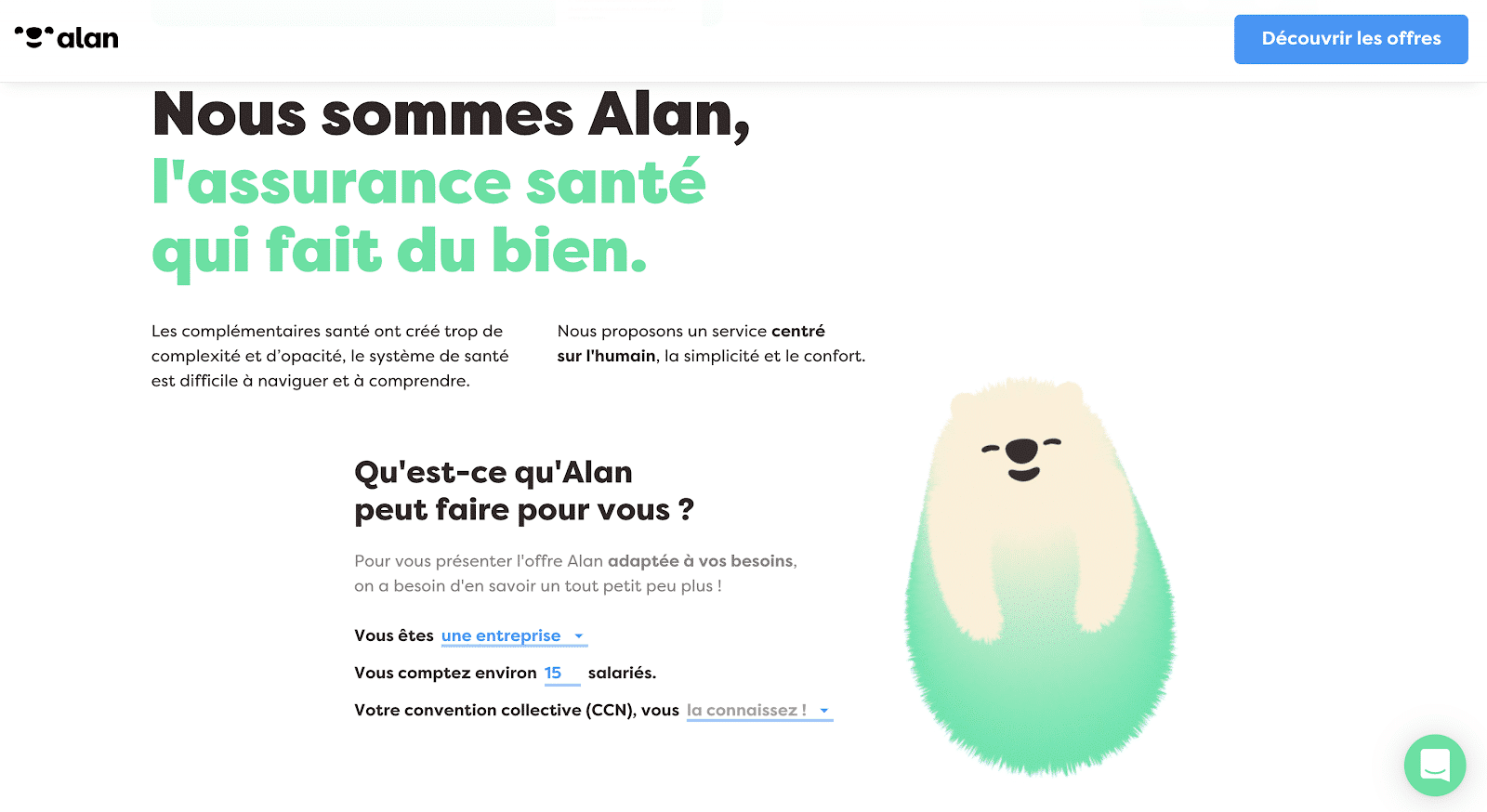 exemple d'une landing page contenant un call-to-action efficace