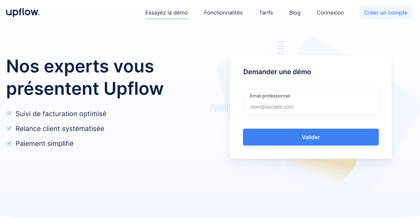 exemple d'une landing page contenant un formulaire efficace