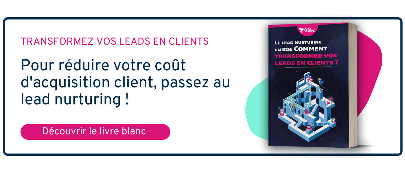 CTA permettant de télécharger le livre blanc sur le lead nurturing