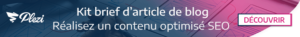 Téléchargez le modèle de brief d'article de blog optimisé SEO