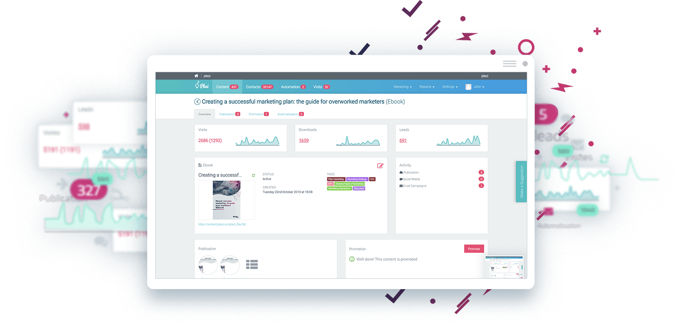 Marketing Automation B2B Software Plezi