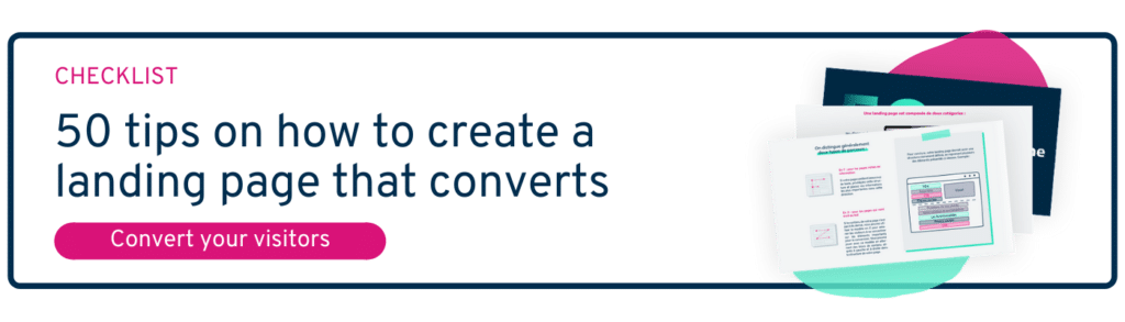 cta to download the landing page checklist
