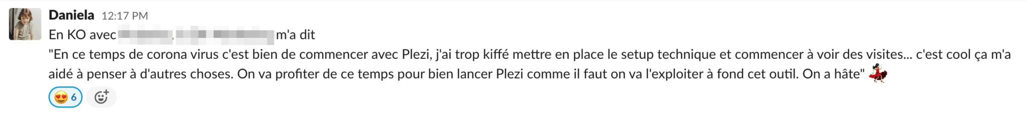 avis d'un client Plezi sur l'onboarding réalisé