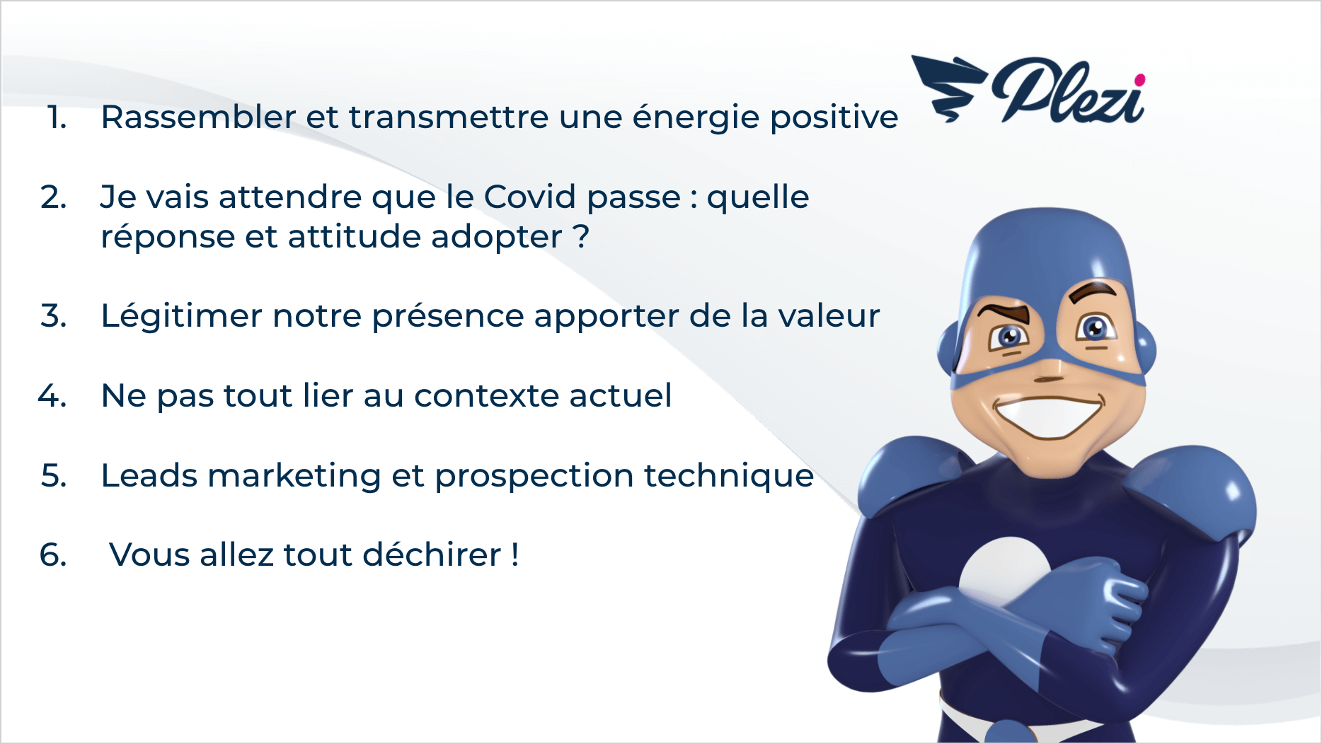 slide expliquant les étapes pour renouer avec des prospects B2B en période creuse