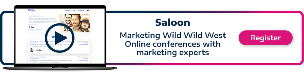 call to action permettant de s'inscrire à l'événement marketing wild wild west sur Saloon