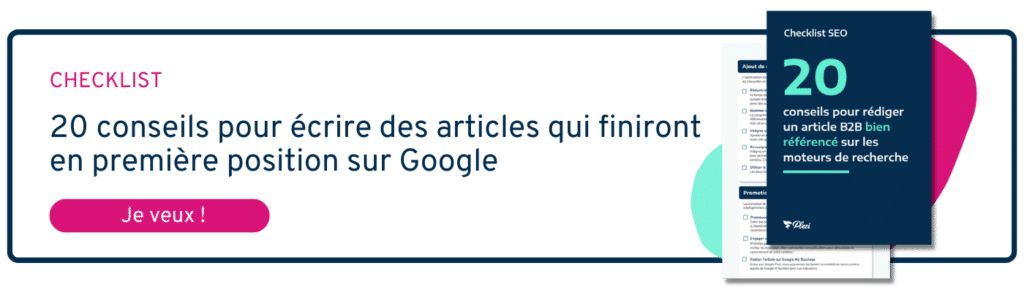 cta permettant de télécharger la checklist du SEO