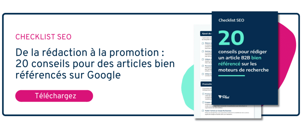 cta pour télécharger la checklist du SEO B2B