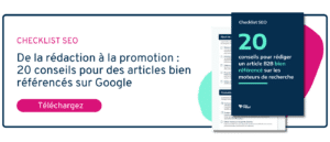 cta pour télécharger la checklist du SEO B2B