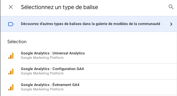 installer Google Analytics Universal et GA4 dans Google Tag Manager