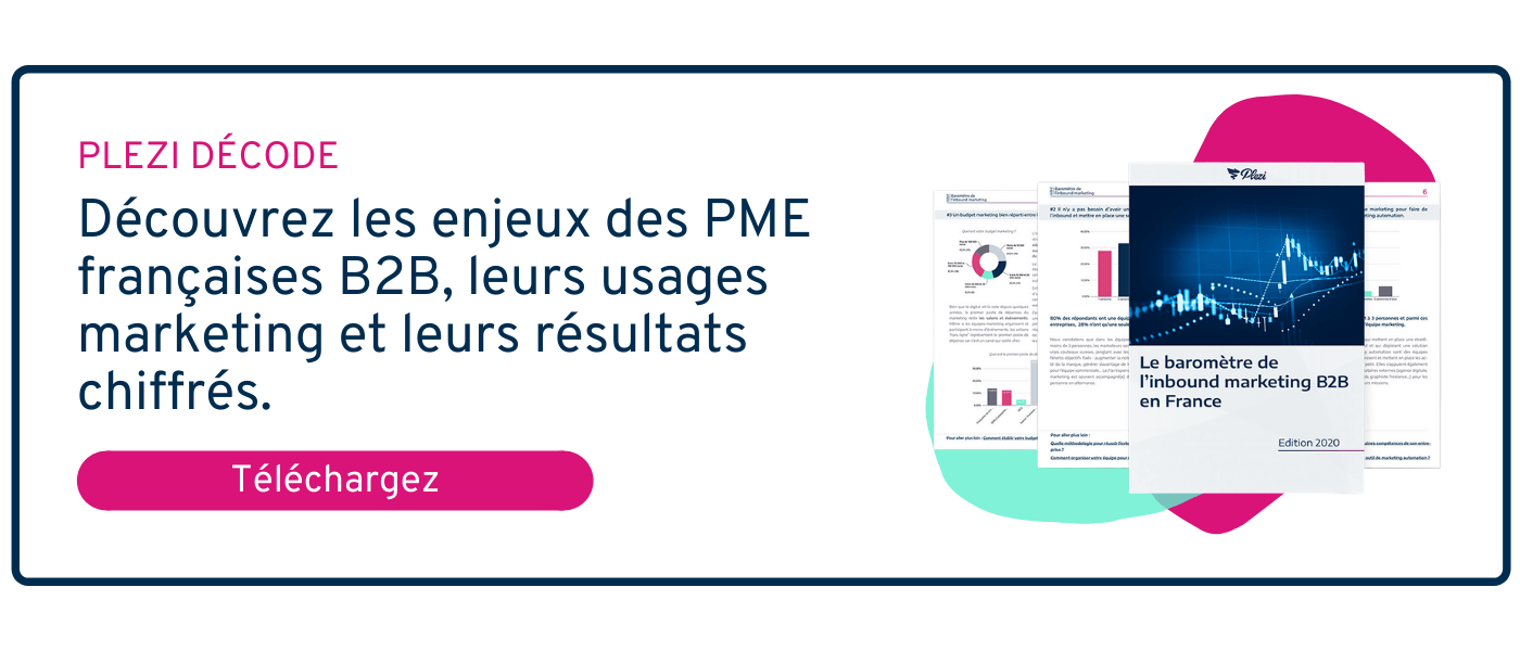 CTA permettant de télécharger le baromètre inbound 2020