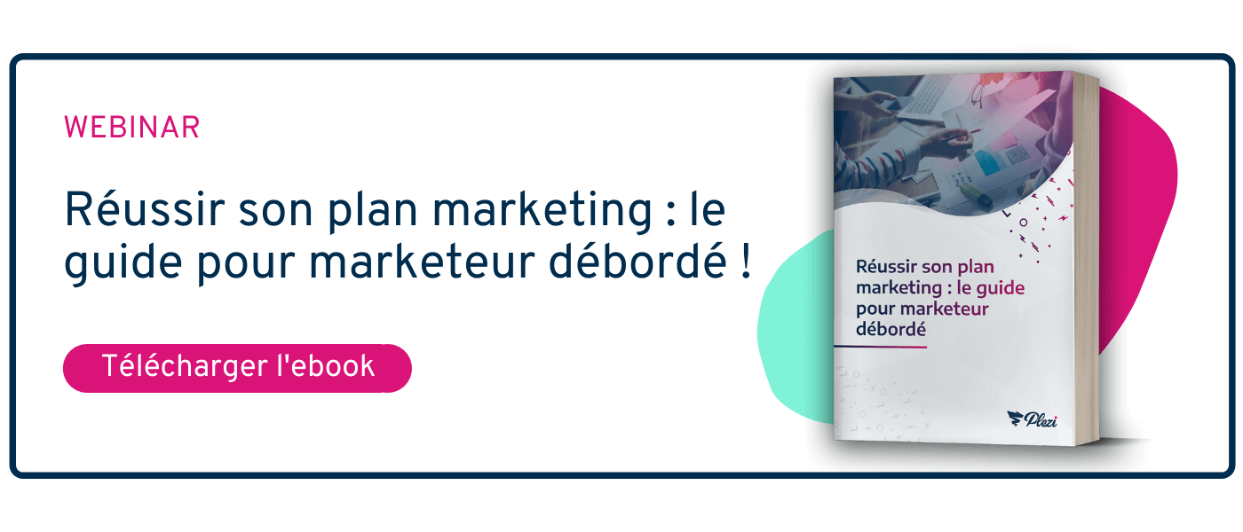 CTA permettant de télécharger le guide du plan marketing B2B