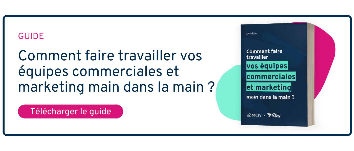 CTA permettant de télécharger le guide de l'alignement sales marketing