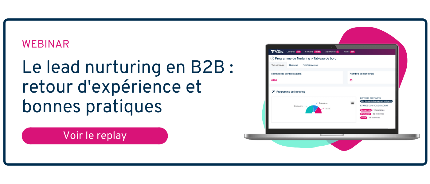 CTA permettant de télécharger le webinar sur le lead nurturing