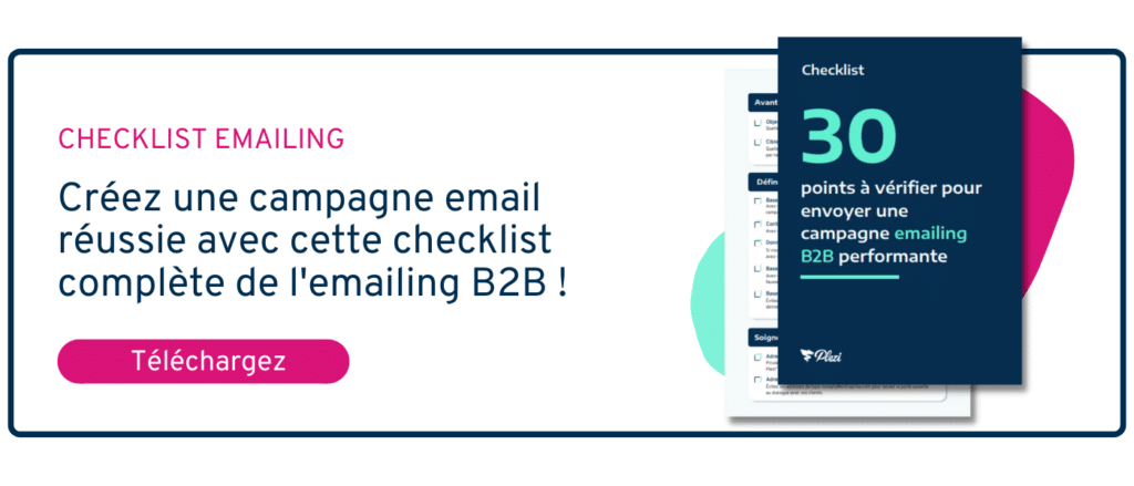 cta permettant de télécharger la checklist de l'emailing B2B