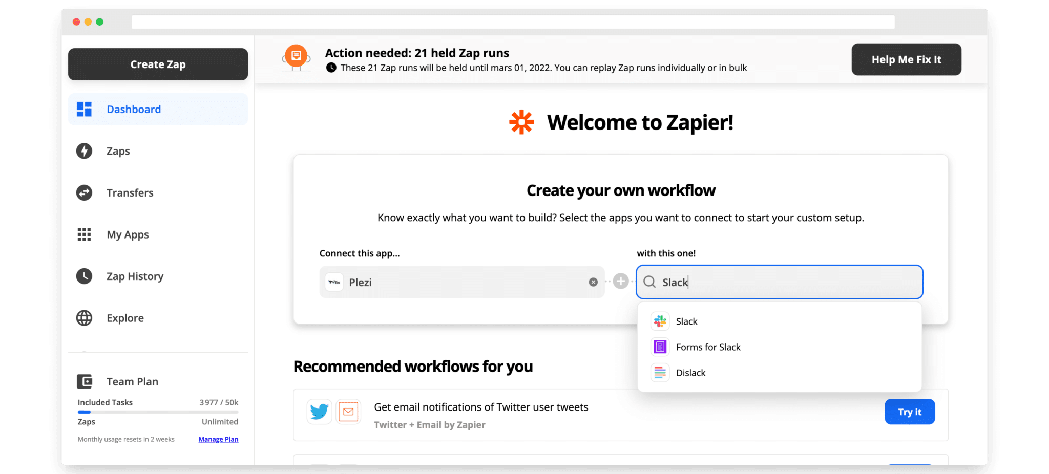 Outil de marketing automation - Présentation de Zapier