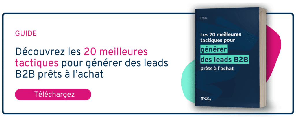 CTA pour télécharger le guide de la génération de leads B2B 