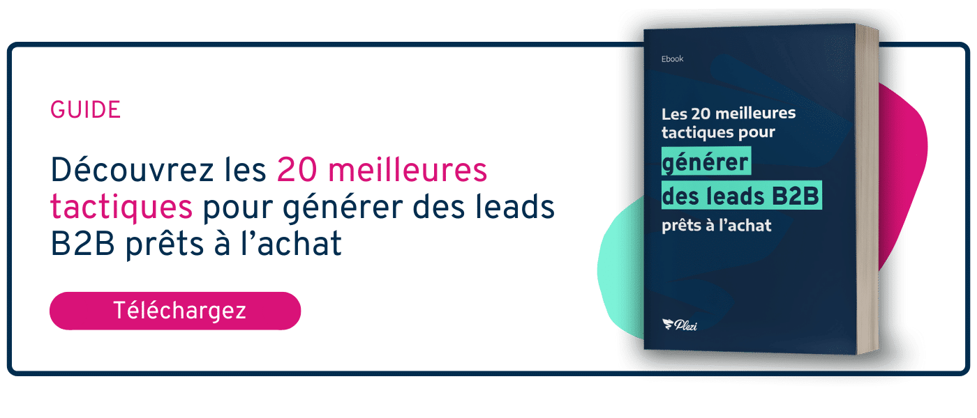 CTA pour télécharger le guide de la génération de leads B2B