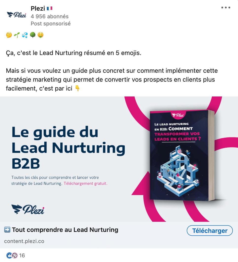 exemple de pub linkedin rigolote