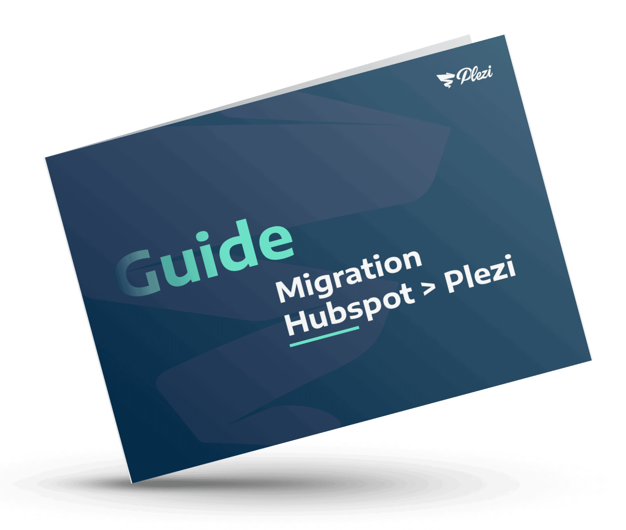 mockup du guide de la migration de hubspot à plezi