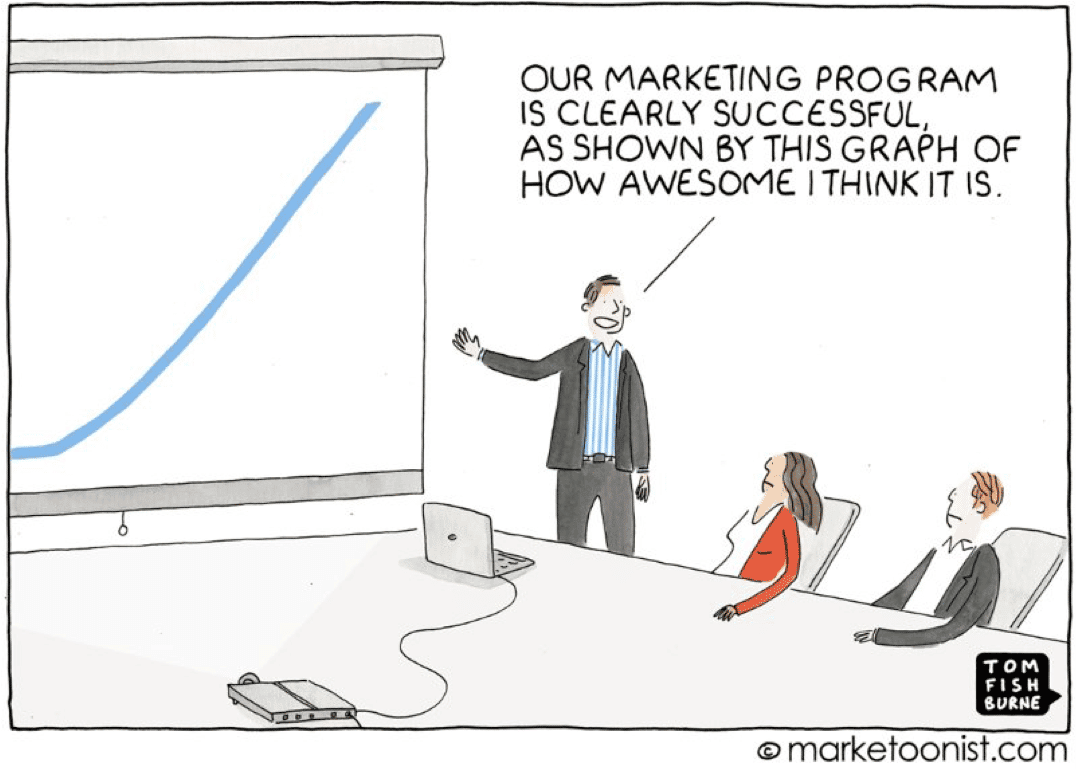 Funny comic on successful marketing program
