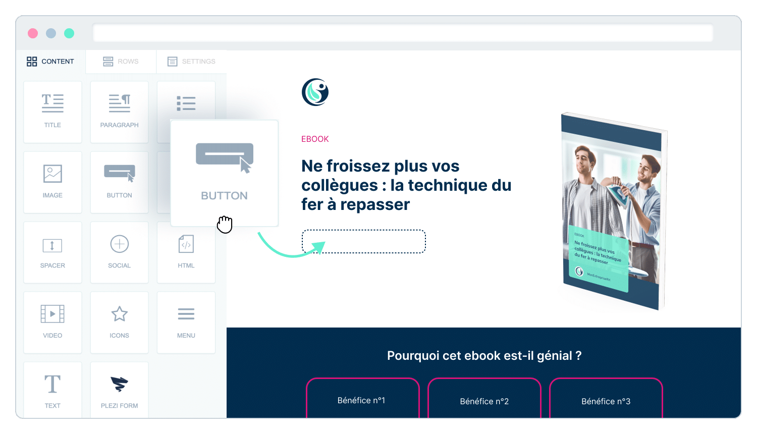 Editeur landing page