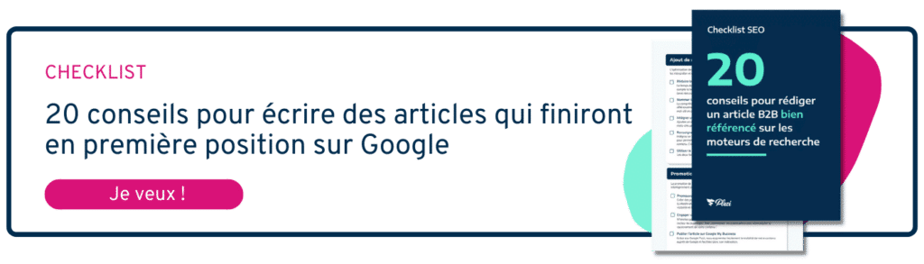 cta permettant de télécharger la checklist du SEO