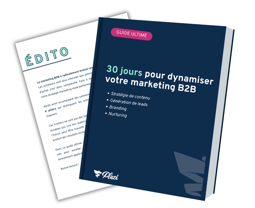 Couverture guide 30 jours strat marketing B2B